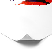 Abstraktes Saxophon Poster (Ecke)