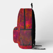 Abstraktes Schachbrett-Design Bedruckter Rucksack (Rechts)