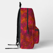Abstraktes Schachbrett-Design Bedruckter Rucksack (Links)