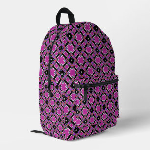 Abstraktes Schachbrett-Design Bedruckter Rucksack