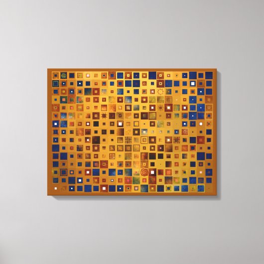 Abstraktes Schachmuster Leinwanddruck (Vorderseite)