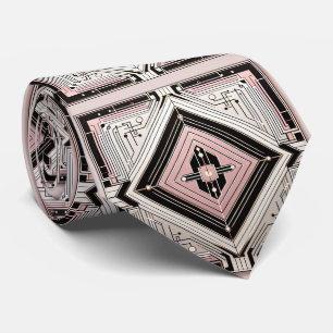Abstraktes Schaltbrett - Retro Art Deco Krawatte