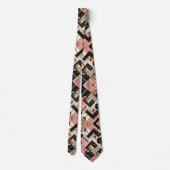 Abstraktes Schaltbrett - Retro Mid Century Modern  Krawatte (Rückseite)
