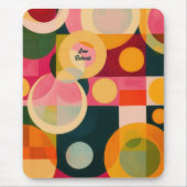 Abstraktes Schaltkreisdesign Mousepad (Vorne)