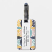 Abstraktes Schaltmuster Gepäckanhänger (Rückseite vertikal)