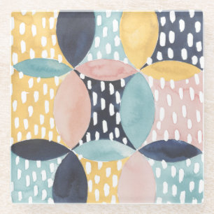 Abstraktes Schaltmuster Glasuntersetzer