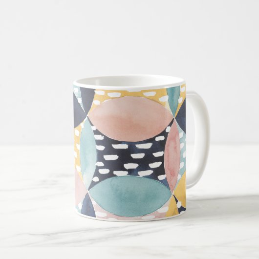 Abstraktes Schaltmuster Kaffeetasse (VorderseiteRechts)