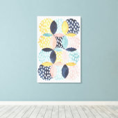 Abstraktes Schaltmuster Leinwanddruck (Insitu (Holzboden))