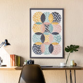 Abstraktes Schaltmuster Poster