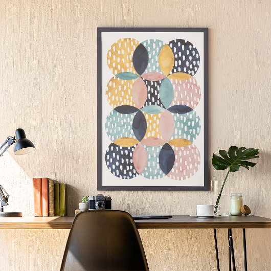 Abstraktes Schaltmuster Poster