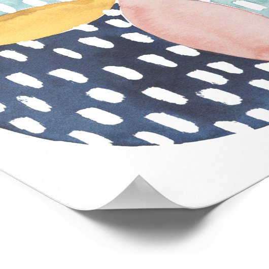 Abstraktes Schaltmuster Poster (Ecke)