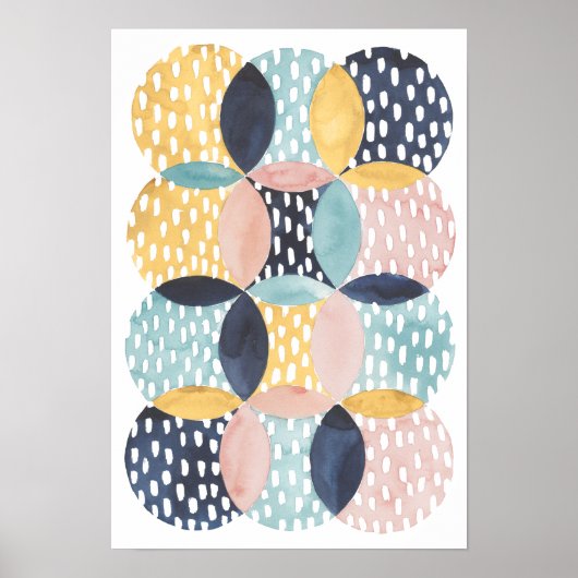 Abstraktes Schaltmuster Poster (Vorne)