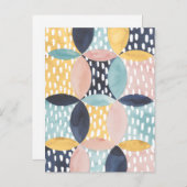 Abstraktes Schaltmuster Postkarte (Vorne/Hinten)