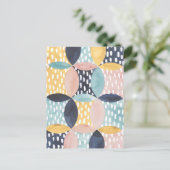 Abstraktes Schaltmuster Postkarte (Stehend Vorderseite)