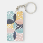 Abstraktes Schaltmuster Schlüsselanhänger (Rückseite)