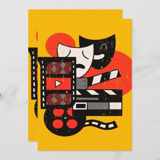 Abstraktes Schauspiel Theater| Theater (Vorne/Hinten)