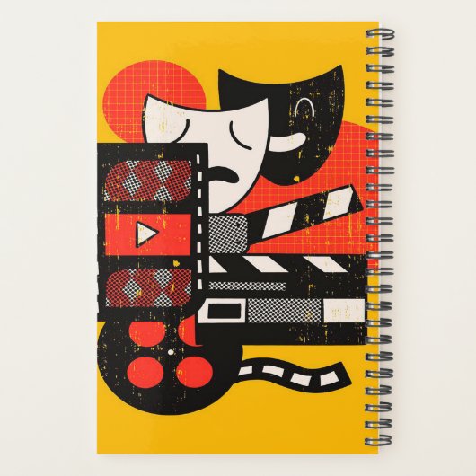 Abstraktes Schauspiel Theater| Theater Planer (Rückseite)