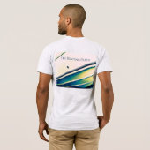 Abstraktes Schiff im Blue T - Shirt (Schwarz voll)