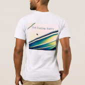 Abstraktes Schiff im Blue T - Shirt (Rückseite)