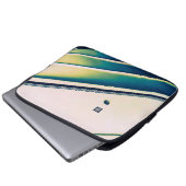 Abstraktes Schiff in Blue Electronics Bag Laptopschutzhülle (Vorne Knopf)