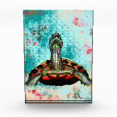 Abstraktes Schildkrötenwerk Fotoblock (Vorderseite)