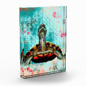 Abstraktes Schildkrötenwerk Fotoblock (Links)