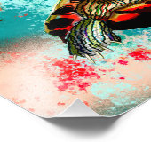 Abstraktes Schildkrötenwerk Fotodruck (Ecke)