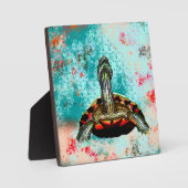 Abstraktes Schildkrötenwerk Fotoplatte (Vorderseite)