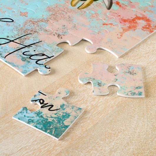 Abstraktes Schildkrötenwerk Puzzle (Seite)