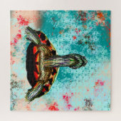 Abstraktes Schildkrötenwerk Puzzle (Horizontal)