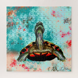 Abstraktes Schildkrötenwerk Puzzle