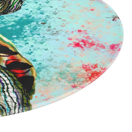 Abstraktes Schildkrötenwerk Schneidebrett (Ecke)