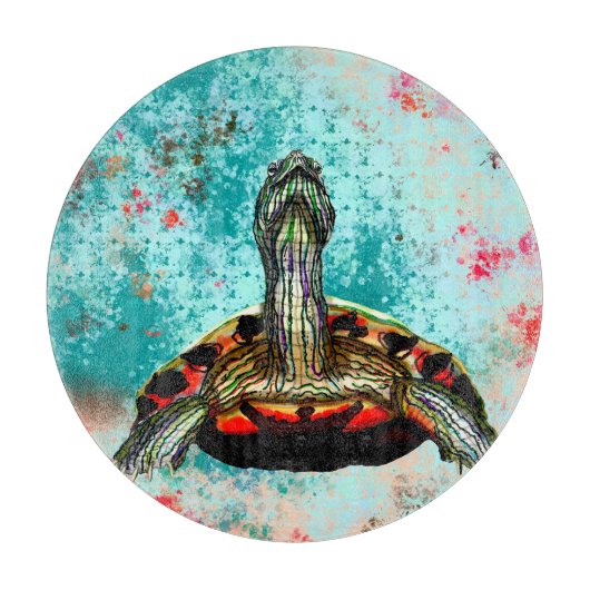 Abstraktes Schildkrötenwerk Schneidebrett (Vorderseite)