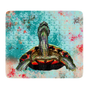 Abstraktes Schildkrötenwerk Schneidebrett