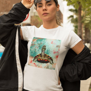 Abstraktes Schildkrötenwerk T-Shirt