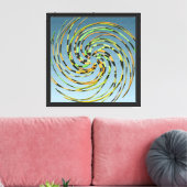 Abstraktes Schlangenmuster Leinwanddruck (Insitu (Wohnzimmer))