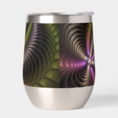 Abstraktes schlankes, buntes 3D-Fraktal (Links)