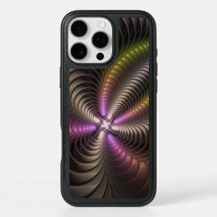 Abstraktes schlankes, buntes 3D-Fraktal