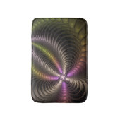 Abstraktes schlankes, buntes 3D-Fraktal Badematte (Vorderseite Vertikal)