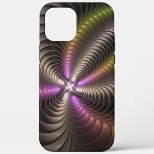 Abstraktes schlankes, buntes 3D-Fraktal Case-Mate iPhone Hülle