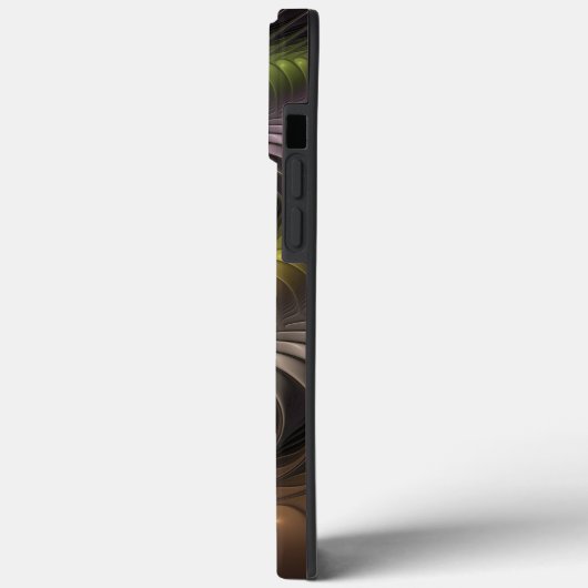 Abstraktes schlankes, buntes 3D-Fraktal Case-Mate iPhone Hülle (Rückseite / Links)
