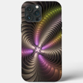 Abstraktes schlankes, buntes 3D-Fraktal Case-Mate iPhone Hülle (Rückseite)