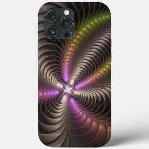 Abstraktes schlankes, buntes 3D-Fraktal Case-Mate iPhone Hülle
