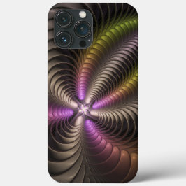Abstraktes schlankes, buntes 3D-Fraktal Case-Mate iPhone Hülle
