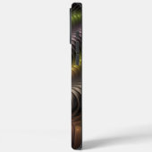 Abstraktes schlankes, buntes 3D-Fraktal Case-Mate iPhone Hülle (Rückseite / Links)