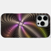 Abstraktes schlankes, buntes 3D-Fraktal Case-Mate iPhone Hülle (Rückseite (Horizontal))