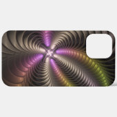 Abstraktes schlankes, buntes 3D-Fraktal Case-Mate iPhone Hülle (Hinten (horizontal))