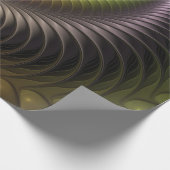 Abstraktes schlankes, buntes 3D-Fraktal Geschenkpapier (Ecke)