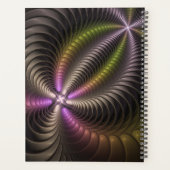 Abstraktes schlankes, buntes 3D-Fraktal Planer (Rückseite)