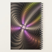 Abstraktes schlankes, buntes 3D-Fraktal Planer (Rückseite)